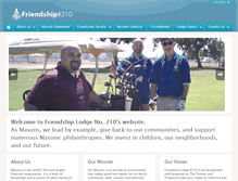 Tablet Screenshot of friendship210.org